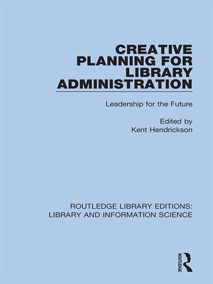 cover image of Creative Planning for Library Administration